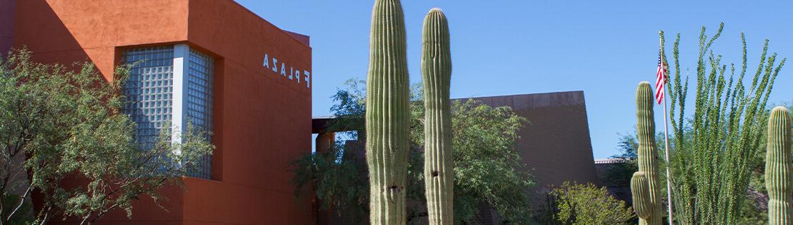 An outside image of Pima's Desert Vista Campus